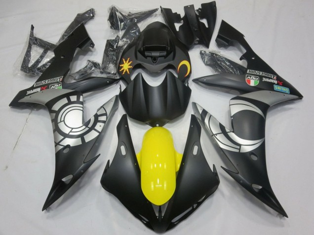 Compra Carenados Moto Yamaha YZF 1000 R1 2004-2006 - Negro Mate Plata Amarillo
