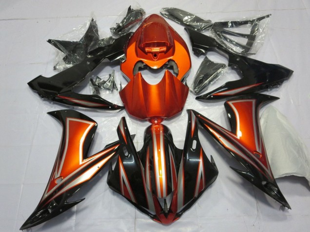 Compra Carenados Moto Yamaha YZF 1000 R1 2004-2006 - Naranja Negro Brillante