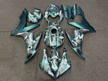 Compra Carenados Moto Yamaha YZF 1000 R1 2004-2006 - Azul Verdoso Verde Blanco Gris Camouflage