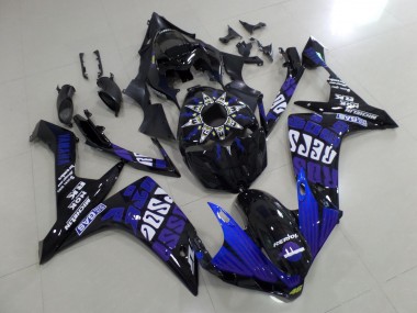 Compra Carenados Moto Yamaha YZF 1000 R1 2007-2008 - Negro Azul Púrpura Blanco Rossi