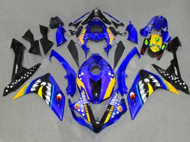 Compra Carenados Moto Yamaha YZF 1000 R1 2007-2008 - Azul Amarillo Negro Tiburón