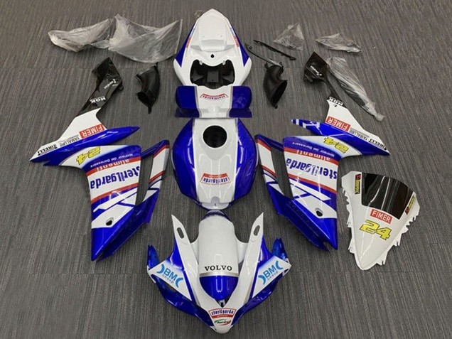 Compra Carenados Moto Yamaha YZF 1000 R1 2007-2008 - Blanco Azul Rojo Volvo Fimer Sterilgarda