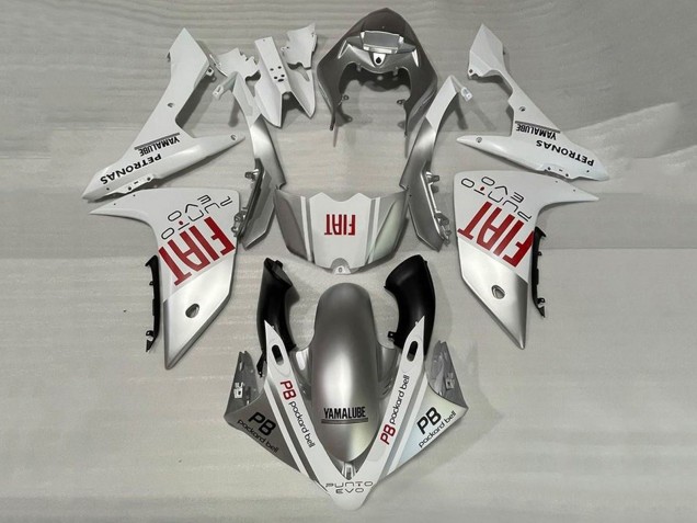 Compra Carenados Moto Yamaha YZF 1000 R1 2007-2008 - Plata Blanco Rojo Fiat
