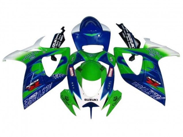 Compra Carenados Moto Suzuki GSXR 600 / GSXR 750 2006-2007 - Blanco Azul Verde Alstare