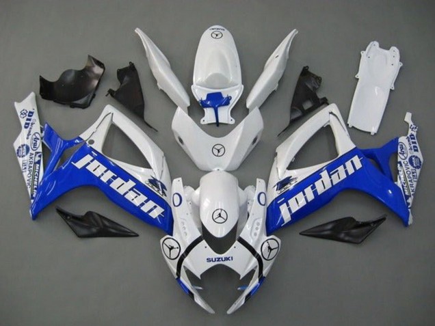 Compra Carenados Moto Suzuki GSXR 600 / GSXR 750 2006-2007 - Blanco Azul Jordan