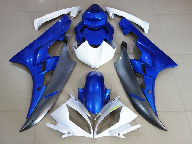 Compra Carenados Moto Yamaha YZF R6 2006-2007 - Blanco Azul Negro Mate
