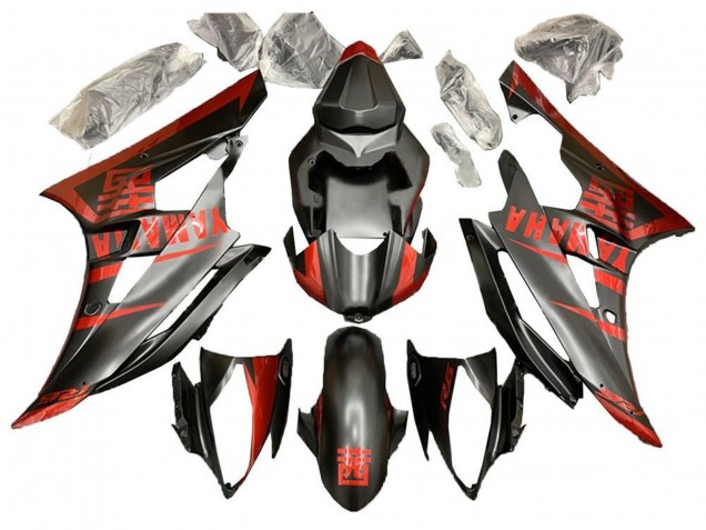 Compra Carenado Moto Yamaha YZF R6 2006-2007 - Rojo Negro Mate