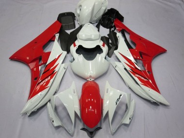 Compra Carenado Moto Yamaha YZF R6 2006-2007 - Blanco Rojo