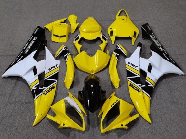 Compra Carenados Moto Yamaha YZF R6 2006-2007 - Amarillo Blanco Negro Brillante Motul Michelin