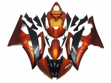 Compra Carenados Moto Yamaha YZF R6 2008-2016 - Naranja Negro Mate