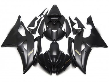 Compra Carenados Moto Yamaha YZF R6 2008-2016 - Negro Mate Oro Calcomanías
