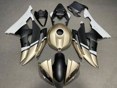 Compra Carenados Moto Yamaha YZF R6 2008-2016 - Blanco Oro Negro Mate