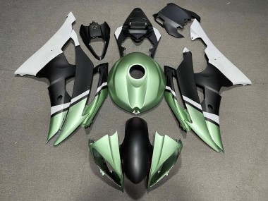 Compra Carenados Moto Yamaha YZF R6 2008-2016 - Blanco Verde Negro Mate