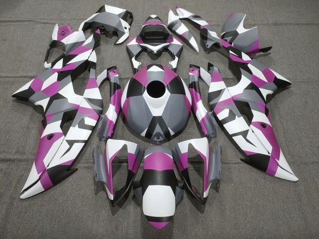 Compra Carenados Moto Yamaha YZF R6 2008-2016 - Blanco Rosa Gris Negro Camouflage