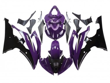 Compra Carenados Moto Yamaha YZF R6 2008-2016 - Púrpura Negro Brillante