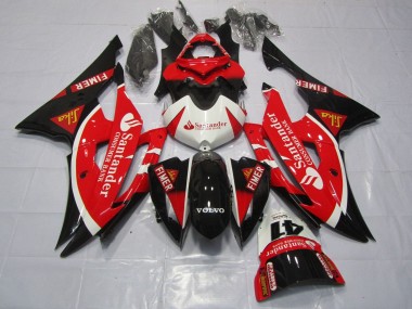 Compra Carenados Moto Yamaha YZF R6 2008-2016 - Blanco Rojo Negro Santander