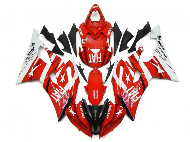Compra Carenados Moto Yamaha YZF R6 2008-2016 - Blanco Rojo Negro Fiat