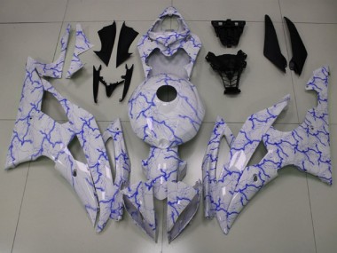 Compra Carenados Moto Yamaha YZF R6 2008-2016 - Blanco Azul Iluminación