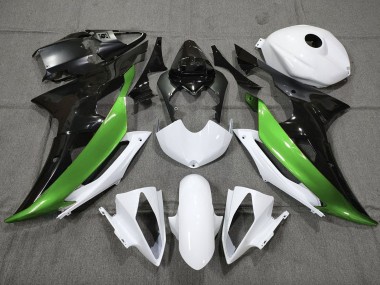 Compra Carenados Moto Yamaha YZF R6 2008-2016 - Blanco Verde Negro Brillante