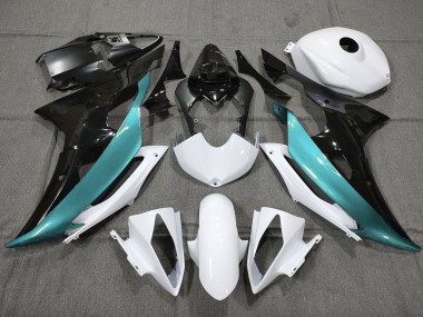 Compra Carenados Moto Yamaha YZF R6 2008-2016 - Blanco Negro Azul Verdoso