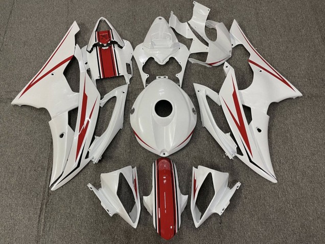 Compra Carenado Moto Yamaha YZF R6 2008-2016 - Blanco Perla Rojo