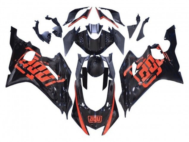 Compra Carenados Moto Yamaha YZF R6 2017-2025 - Negro Brillante Rojo AGV