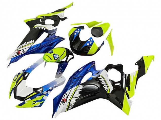 Compra Carenados Moto Yamaha YZF R6 2017-2025 - Neon Amarillo Azul Tiburón