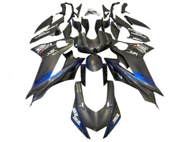 Compra Carenados Moto Yamaha YZF R6 2017-2023 - Azul Negro Falso FibraCarbono