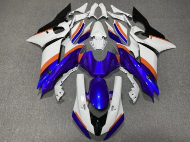 Compra Carenados Moto Yamaha YZF R6 2017-2023 - Blanco Azul Naranja