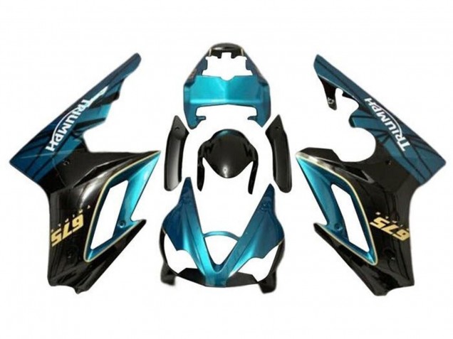 Compra Carenado Moto Triumph Daytona 675 Triple 2009-2012 - Azul Verdoso Negro Brillante