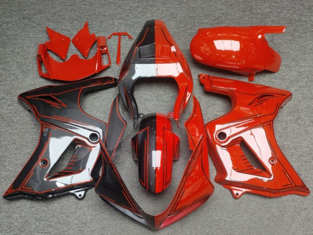 Compra Carenados Moto Suzuki SV650 2003-2013 - Rojo Brillante FibraCarbono