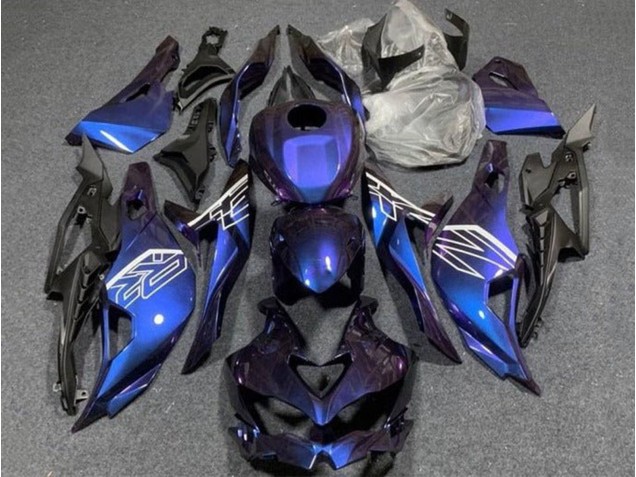 Compra Carenados Moto Kawasaki ZX4R ZX-4RR 2019-2025 - Púrpura Azul Gradiente