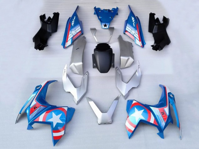 Compra Carenados Moto Honda ADV160 2022-2024 - Plata Azul Rojo Blanco Estrella