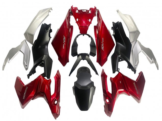 Compra Carenados Moto Honda ADV160 2022-2024 - Plata Rojo Negro Mate