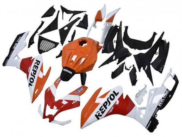 Compra Carenados Moto Aprilia RS4 50 125 2012-2019 - Naranja Blanco Rojo Negro Brillante Repsol