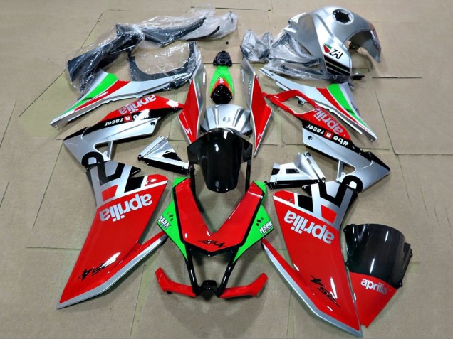 Compra Carenados Moto Aprilia RS4 50 125 2012-2018 - Plata Rojo Verde Negro Brillante