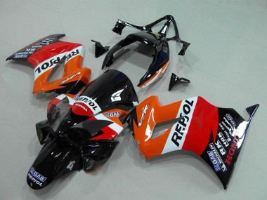 Compra Carenado Moto Honda VFR 800 2002-2013 - Naranja Blanco Rojo Negro Brillante Repsol