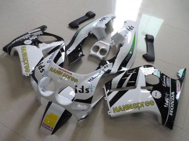 Compra Carenados Moto Honda CBR250RR MC19 1988-1989 - Blanco Amarillo Negro Brillante Hannspree