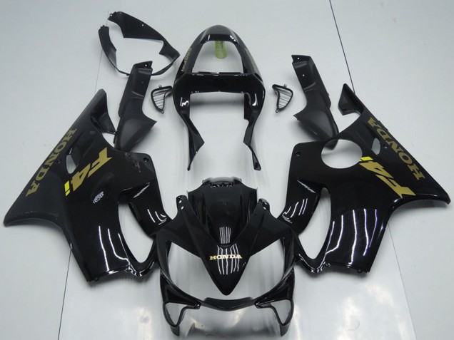 Compra Carenados Moto Honda CBR600 F4i 2001-2003 - Negro Brillante Oro Calcomanías