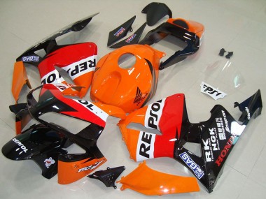 Compra Carenado Moto Honda CBR600RR 2003-2004 - Naranja Blanco Rojo Negro Brillante Repsol