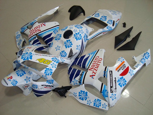 Compra Carenados Moto Honda CBR600RR 2003-2004 - Blanco Azul Rojo Nastro Azzurro