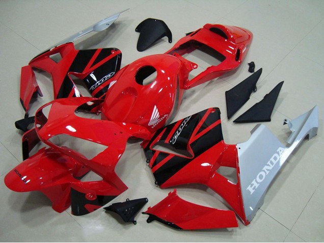 Compra Carenados Moto Honda CBR600RR 2003-2004 - Rojo Plata Negro Brillante