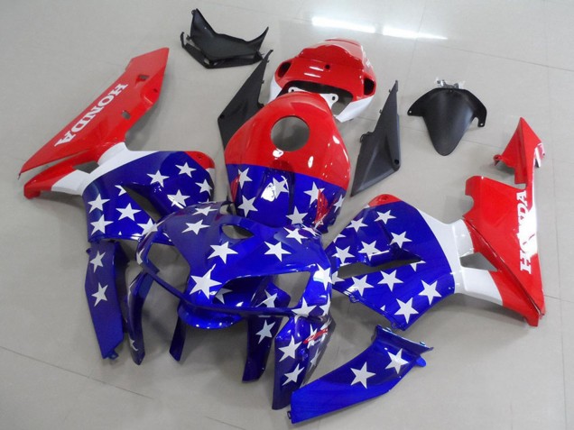 Compra Carenados Moto Honda CBR600RR 2005-2006 - Rojo Azul Blanco American Flag