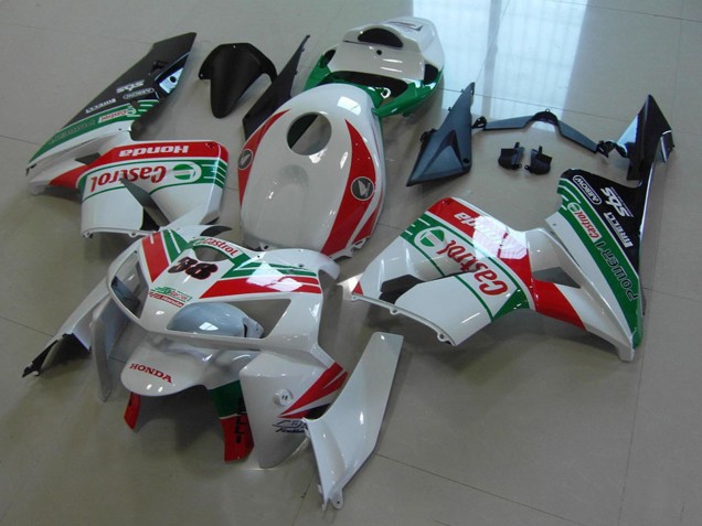 Compra Carenados Moto Honda CBR600RR 2005-2006 - Blanco Rojo Verde Castrol 38