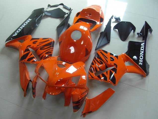 Compra Carenados Moto Honda CBR600RR 2005-2006 - Naranja Negro Llama