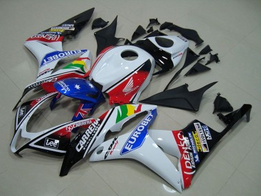 Compra Carenados Moto Honda CBR600RR 2007-2008 - Blanco Rojo Azul Negro Brillante EuroBet