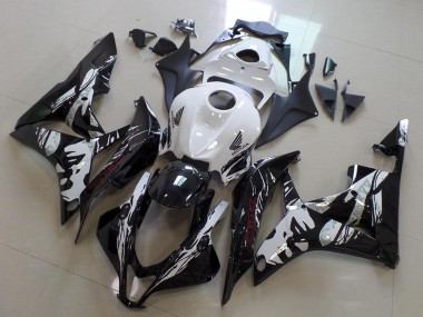 Compra Carenados Moto Honda CBR600RR 2007-2008 - Blanco Negro Brillante Leyla
