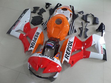 Compra Kits Carenado Moto Honda CBR600RR 2013-2023 - Naranja Blanco Rojo Negro Brillante Repsol