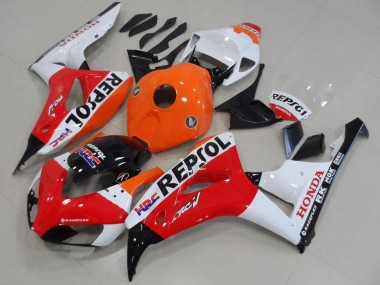 Compra Carenado Moto Honda CBR1000RR 2006-2007 - Naranja Blanco Rojo Negro Brillante Repsol HRC
