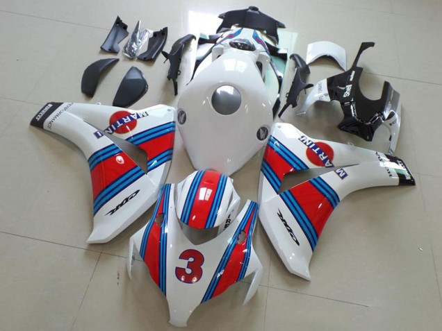 Compra Carenados Moto Honda CBR1000RR 2008-2011 - Blanco Rojo Azul Claro Martini 3